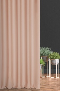 Závěs na míru Blackout2, řasící páska,  pudrová růžová