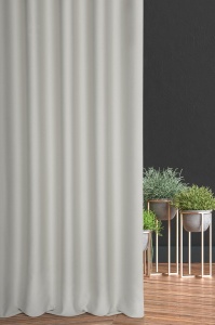 Závěs na míru Blackout2, řasící páska,  světle šedý