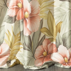 Mariah - závěs ve svěží meruňkové koloristice, 140x250, na kroužcích, lze zkrátit