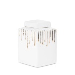 Vyšší keramická dóza Luis, designová kolekce,  velikost 14x14x28cm