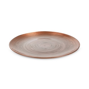 Patera Morocco2, Terra Colection Art Glass,  patera ze silnostěnného skla,  průměr 20cm