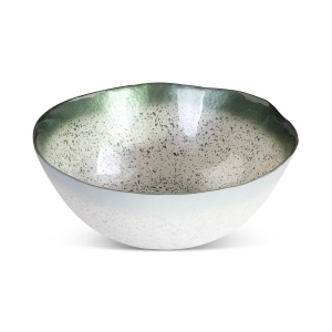 Miska Montenegro, Terra Colection Art Glass,  silnostěnné mramorované sklo,  velikost 22x23cm