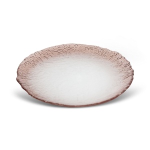 Patera Sevilla, Terra Colection Art Glass,  silnostěnné sklo,  velikost průměr 22cm