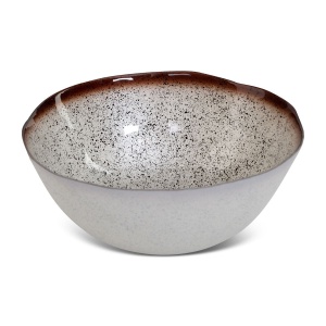 Větší miska Sevilla, Terra Colection Art Glass,  silnostěnné mramorované sklo,  velikost průměr 28cm