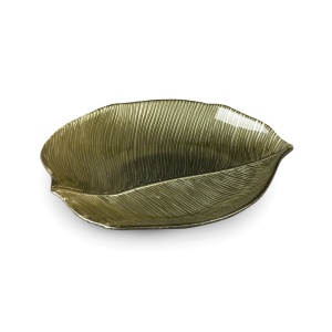 Větší patera Erika - kolekce Art Glass,  patera ze silnostěnného skla,  velikost 28x23cm