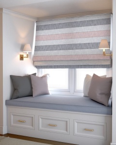 Římská roleta na míru, látka P188/5, hustá etamína, řetízkové ovládání