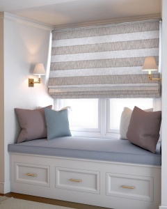 Římská roleta na míru, látka P188/12, hustá etamína, řetízkové ovládání