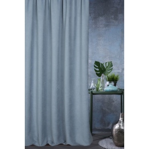 Závěs Terra Palermo3, blankytná barva, na kroužcích, velikost 140x250cm, lze zkrátit