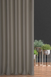 Závěs na míru Blackout2, řasící páska,  barva béžové cappuccino