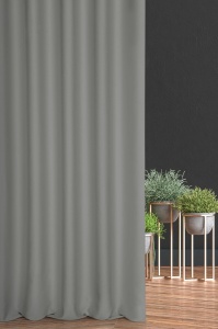 Závěs na míru Blackout2, řasící páska,  barva šedá tmavší