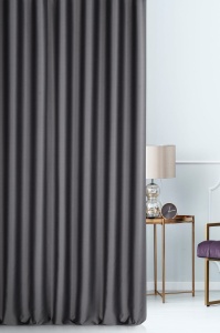 Závěs na míru Blackout2, řasící páska,  barva grafitová