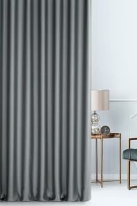 Závěs na míru Blackout2, řasící páska,  barva antracitová