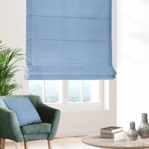 Římská roleta na míru,  látka Adore, světle modrá - blankytná 