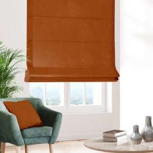 Římská roleta na míru,  látka Adore, barva cihlová