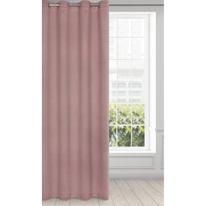 Závěs Amaro, typ dimout zatemňující, pudrový, velikost 135x250cm, na kroužcích, lze zkrátit