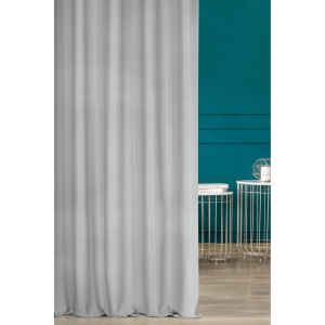 Závěs Luxor shine elegant,  barva šedostříbrná, ozdobný splot látky s lesklou nitkou, šití na míru