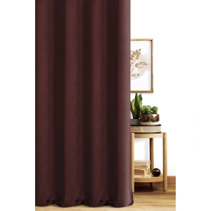 Závěs California,  barva bordó, hebká látka s viditelnou strukturou, šití na míru