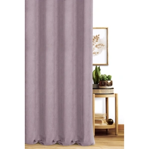 Závěs California,  barva vřesová, hebká látka s viditelnou strukturou, šití na míru