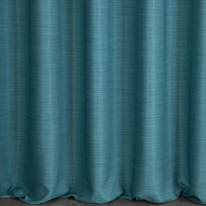 Závěs Cairo TOP Eco,  barva tyrkysová melanž, hladká látka s drobným viditelným splotem , šití na míru