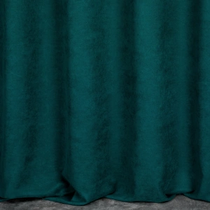 Závěs Adore, barva tyrkysová tmavá,  měkká látka, sametový povrch, šití na míru