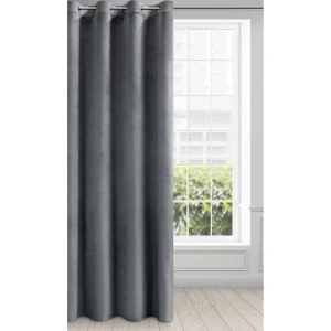 Závěs Melanie Elegant,  velvet v grafitové barvě,  velikost 140x250cm, možnost zkrácení