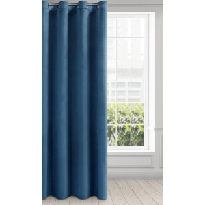 Závěs Melanie Elegant,  velvet v tmavě modré barvě,  velikost 140x250cm, možnost zkrácení
