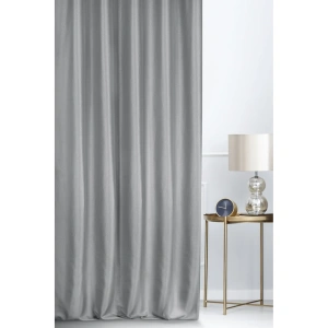 Závěs Luxor shine elegant,  barva šedá, ozdobný splot látky s lesklou nitkou, šití na míru