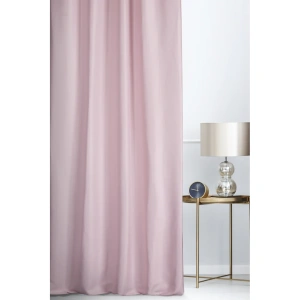 Závěs Luxor shine elegant,  barva světle růžová, ozdobný splot látky s lesklou nitkou, šití na míru