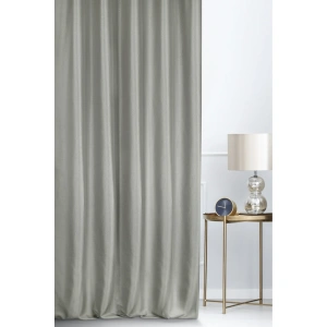 Závěs Luxor shine elegant,  barva ocelově šedá, ozdobný splot látky s lesklou nitkou, šití na míru