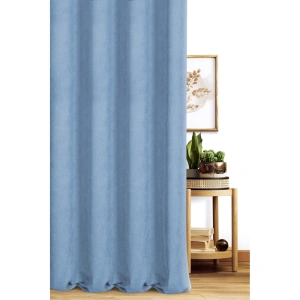 Závěs California,  barva blankytná, hebká látka s viditelnou strukturou, šití na míru