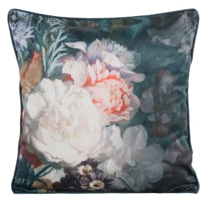 Povlak  na polštář Velvet111, látka velvet-samet s potiskem, velikost 45x45cm