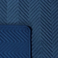 349461 přehoz na křeslo Sofia Premium tmavě modrý detail.webp