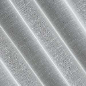 Záclona F50304, krémový batist, vodorovný vzor deštíku, šití na míru