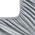 459617 plyšové prostěradlo Flano šedostříbrné detail2.webp