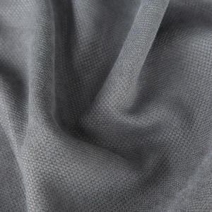 Závěs EDA Refined,  barva grafitová, výrazná struktura s velurovým vlasem, šití na míru