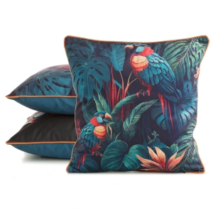 Povlak  na polštář Velvet118, látka velvet-samet s potiskem, velikost 45x45cm