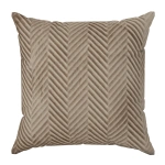 TOP potah na polštář Sofia Smooth, hebký velvet s prošitím, velikost 45x45cm, barva hnědá