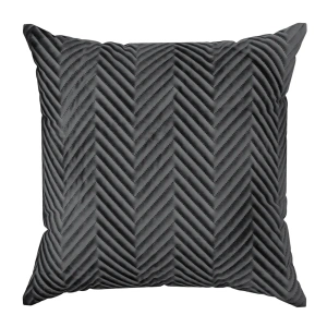 TOP potah na polštář Sofia Smooth, hebký velvet s prošitím, velikost 45x45cm, barva černá