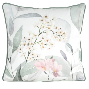 Premium povlak  na polštář Juliet, látka TOP velvet-samet s potiskem, po obvodu paspulka, velikost 45x45cm