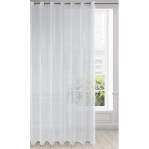 Lehká záclona Alexa,  mikrosíťka, jemný lesk,  350x250cm, pro vícedílná okna, na kroužcích, výšku lze zkrátit