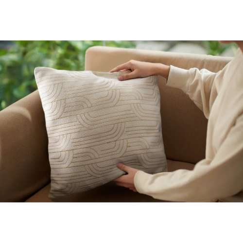 Povlak na polštář Mila02A přírodní vzhled lnu velikost 45x45cm.webp