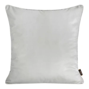Povlak  na polštář Velvet57J 2 styly - líc velvet / rub imitace lnu, barva světle šedá, velikost 45x45cm