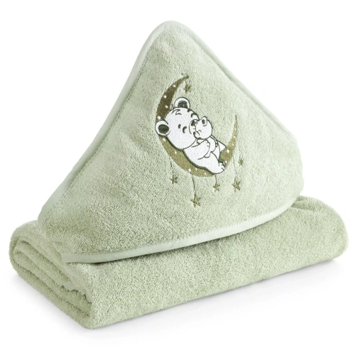 472512 dětská usuška s kapucí Baby74 mátová.webp