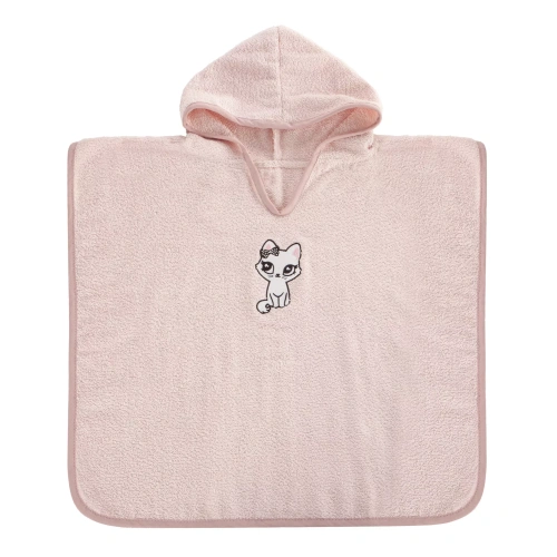 472447 dětské pončo s kapucí Baby72 růžové.webp