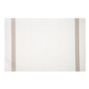 Stolní podložka Ruby-B, barva bílá-béžová, prošití ozdobnými nitkami, sada 6ks, velikost  45x30cm