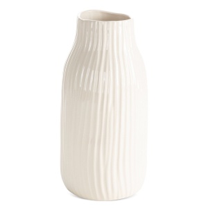 Vyšší dekorační váza Jenny W01, keramika s bohatou glazurou, řada Simple design, výška 31cm