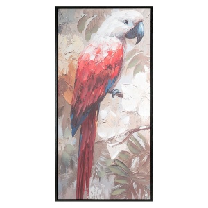 Velký dekorační obraz  Bird 709A,  ruční malba na plátně, velikost 50x100cm