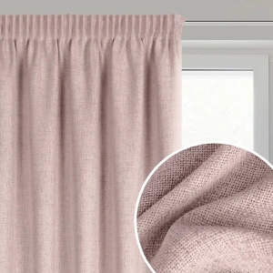 Jula2 - TRENDY eko provedení - látka volněji tkaná s plátěnou strukturou, barva pudrová melanž, velikost 170x270cm, výšku lze zkrátit