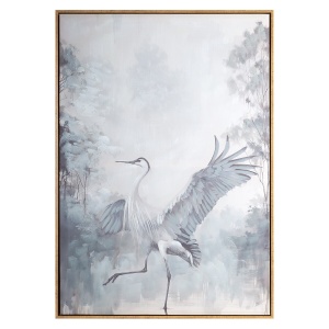 Větší dekorační obraz  Bird 710B,  ruční malba na plátně, velikost 60x90cm