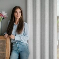 386693 závěs Linda na kroužcích stříbrný pohled.webp